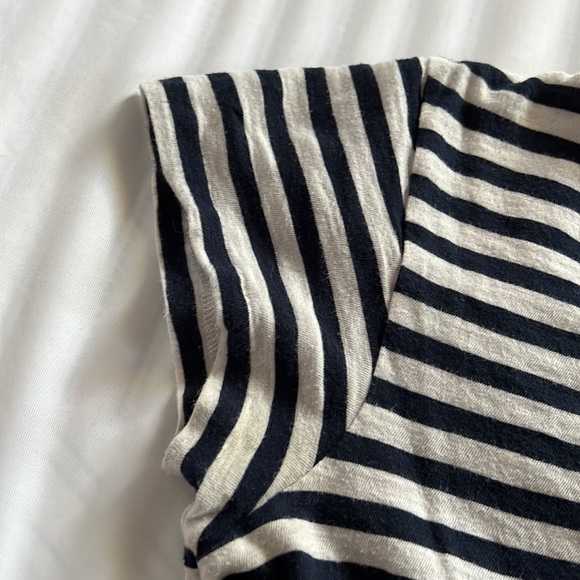 J. Crew Striped T shirt- Navy Blue - Picture 3 of 4